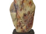 Chinese Shou Shan Stone Carved Tree Scenery Display Figure ws4670S