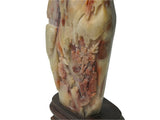 Chinese Shou Shan Stone Carved Tree Scenery Display Figure ws4670S