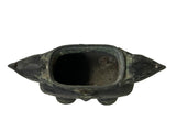 Green Bronze-ware Ram Ox Ding Archaic Zoomorphic Ritual Vessel Display ws4968S