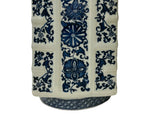 Vintage Chinese Blue White Floral Sequence Porcelain Vase ws4957S