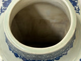 Vintage Chinese Blue White Floral Sequence Porcelain Vase ws4957S