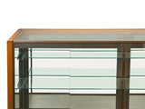 Vintage Glass Top Shelves Storage Display Showcase Cabinet GB691S