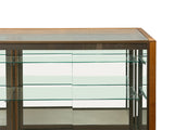 Vintage Glass Top Shelves Storage Display Showcase Cabinet GB691S