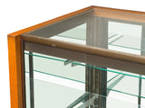 Vintage Glass Top Shelves Storage Display Showcase Cabinet GB691S