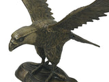Handmade Artistic Bronze Metal Color Flying Eagle Display Figure ws4795S