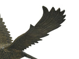 Handmade Artistic Bronze Metal Color Flying Eagle Display Figure ws4795S