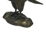 Handmade Artistic Bronze Metal Color Flying Eagle Display Figure ws4795S