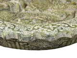 Green Gray Stone Dragon Carving Round Fengshui Plaque Display Art ws4761S
