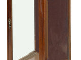 Vintage Square Brown Frame Glass Door Display Case Box GB723S