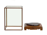 Vintage Glass Transparent Rectangular Shape Cover Display Case GB832S