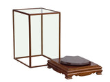 Vintage Glass Transparent Rectangular Shape Cover Display Case GB832S