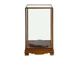 Vintage Glass Transparent Rectangular Shape Cover Display Case GB832S