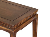 Chinese Brown Simple Ming Style Rectangular Altar Foyer Side Console Table ws4663S