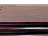 Chinese Oriental Rosewood Character Motif End Table Nightstand ws4668S