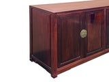 Oriental Brown Rosewood MoonFace Credenza Sideboard Console Cabinet ws4666S