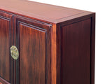 Oriental Brown Rosewood MoonFace Credenza Sideboard Console Cabinet ws4666S