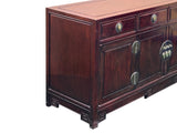 Oriental Rosewood MoonFace Drawers Credenza Sideboard Console Cabinet ws4667S