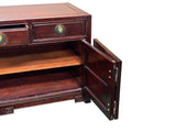 Oriental Rosewood MoonFace Drawers Credenza Sideboard Console Cabinet ws4667S