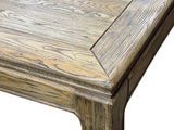 Oriental Light Wood Rough Grain Rectangular Dining Table 4 Chairs Set ws4932S