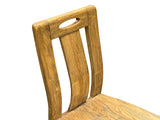 Oriental Light Wood Rough Grain Rectangular Dining Table 4 Chairs Set ws4932S