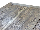 Oriental Light Wood Rough Grain Rectangular Dining Table 4 Chairs Set ws4932S