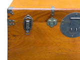Vintage Oriental Wood Rectangular MoonFace Hardware Trunk Table ws5067S