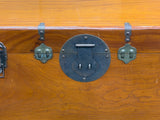 Vintage Oriental Wood Rectangular MoonFace Hardware Trunk Table ws5067S