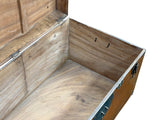Vintage Oriental Wood Rectangular MoonFace Hardware Trunk Table ws5067S