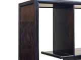 Asian Inspired Asymmetrical Dark Brown Shelving Display Cabinet Divider ws4972S
