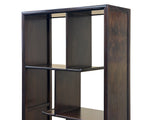 Asian Inspired Asymmetrical Dark Brown Shelving Display Cabinet Divider ws4972BS