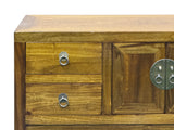 Honey Brown 4 Drawers Slim Narrow Console Side Foyer Table ws4980S