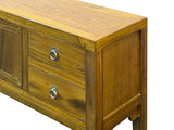 Honey Brown 4 Drawers Slim Narrow Console Side Foyer Table ws4980S