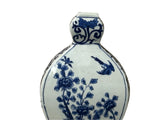 Oriental Slim Flat Gourd Shape Flower Theme Porcelain Art Vase GB672S