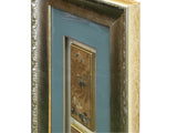 Vintage Chinese Floral Embroidery Fabric Piece Framed Wall Art ws4868S
