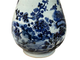 Oriental Floral Phoenix Blue White Porcelain Art Vase GB667S