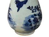 Oriental Floral Phoenix Blue White Porcelain Art Vase GB667S
