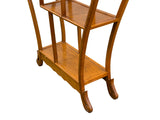 Oriental Light Brown Vase Shape Step Shelves Display Cabinet Divider ws4993S