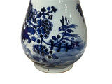Oriental Floral Phoenix Blue White Porcelain Art Vase GB667S