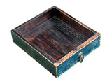53" Distressed Dark Ink-Blue Drawers Narrow Console Credenza Table ws4998S