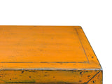 Distressed Vintage Style Weathered Orange Drawers Credenza Cabinet ws4995S