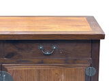 Vintage Asian Brown Kirin Motif Low TV Console Cabinet ws5025S