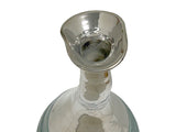 Teal Green Metallic Silver Glaze Narrow Neck Ceramic Art Vase ws4907S