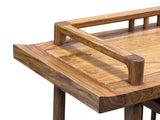Simple Oriental Minimalistic Natural Wood Console Side Table Desk ws5029S