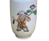 Chinese White Base Color Baizi Graphic Porcelain Art Vase GB561S -ws1090
