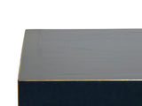 Oriental Black Lacquer 3 Drawers MoonFace Console Credenza Sideboard ws5089S