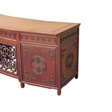 Oriental Brown Rosewood Drawers Base Plank Top Office Writing Desk ws4731S