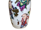Chinese White Porcelain Colorful Children Graphic Vase Display ws4893S
