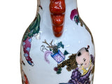 Chinese White Porcelain Colorful Children Graphic Vase Display ws4893S