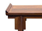 Oriental Point Edge Altar Natural Wood Grain Everted Flanges Console Table ws5028S