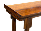 Oriental Point Edge Altar Natural Wood Grain Everted Flanges Console Table ws5028S